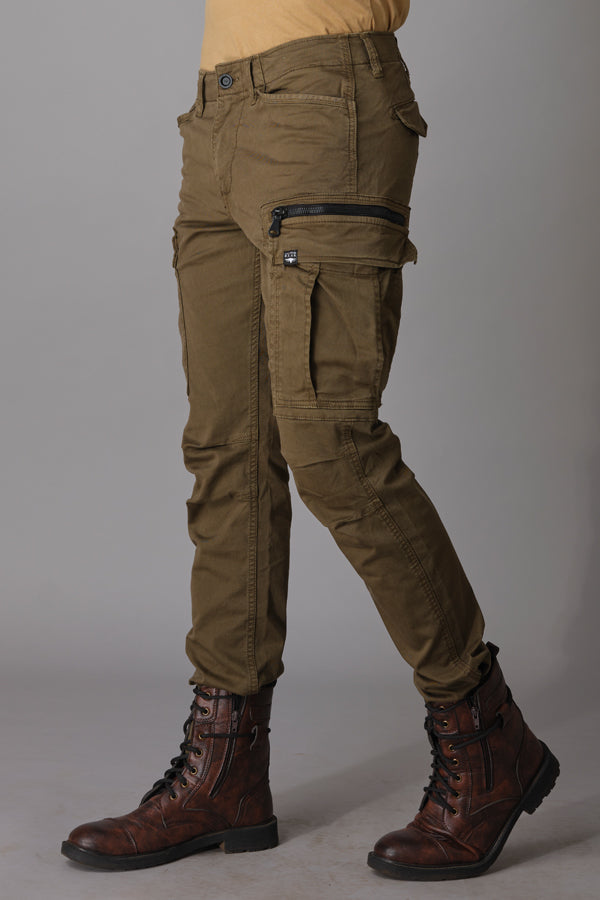 Olive Regular Fit Cargo Pant